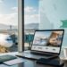 Online travel booking in Pakistan with airplane and digital route map